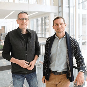 Photo of Jacob Shaeuer, PhD and Marc Broxton