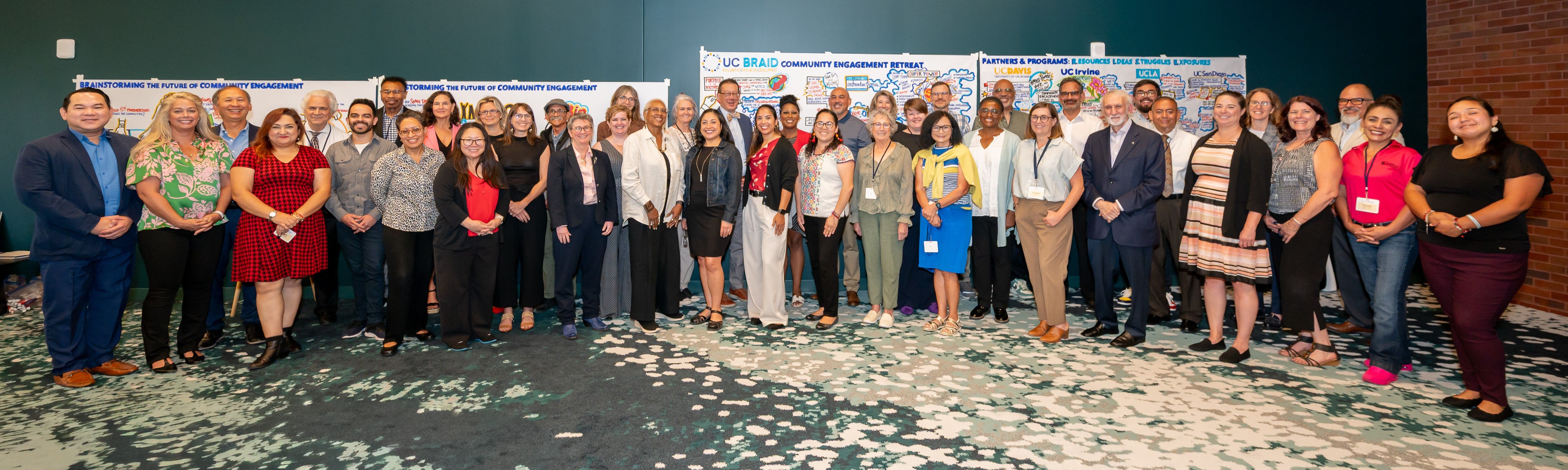 Photo of participants at UC BRAID Community Engagement Retreat